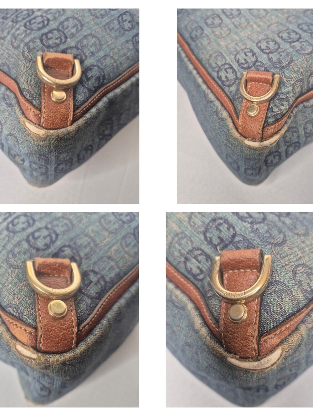 Gucci RARE Denim Abbey Blue and Brown Tote Bag COA - Picture 17 of 17